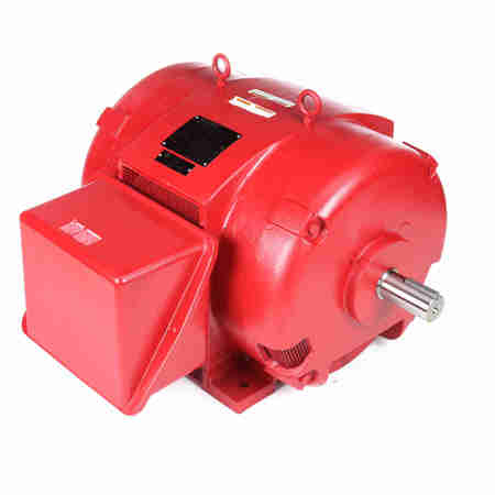 MARATHON 125 Hp Fire Pump Motor, 3 Phase, 3600 Rpm, 460 V, 404Ts Frame, Odp U530A